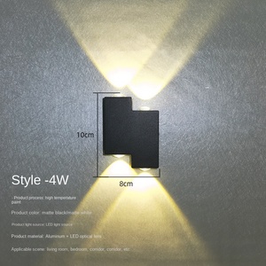 Hiện đại dẫn đèn tường cho phòng khách sạn Ánh sáng trong nhà chiếu sáng điều khiển từ xa cơ thể sắt B22/E26 bóng đèn cơ sở giá tốt nhà máy Trung Quốc - Product Image 2