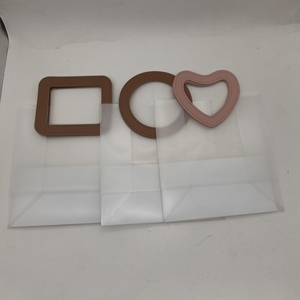 PP Frosted Transparent PP Handbag Custom logo Plastic Shopping Bag Clear PVC Transparent Handle Bags Packing for Gifts - Product Image 3