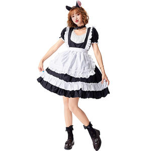 Nuevo Vestido de <span class=keywords><strong>Cosplay</strong></span> de <span class=keywords><strong>Anime</strong></span> para Mujer, Uniforme de Sirvienta, Vestido Largo con Delantal Blanco y Negro, Estilo Lolita, Gran Venta 2026 <span class=keywords><strong>2022</strong></span> - Product Image 5