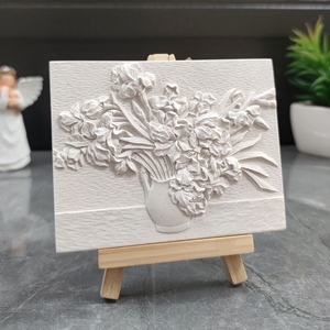 Kit <span class=keywords><strong>de</strong></span> Peinture DIY en Plâtre 3D : Tableau d'Art Blanc Mondialement Célèbre, Facile à Colorier, Activité Éducative pour Parents <span class=keywords><strong>et</strong></span> Enfants, Décoration - Product Image 3