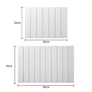 Alfombrilla para platos de piedra grande de diseño moderno, superabsorbente, de secado rápido, almohadilla plegable para baño de cocina, cubierta extraíble, nueva tierra de diatomeas - Product Image 4