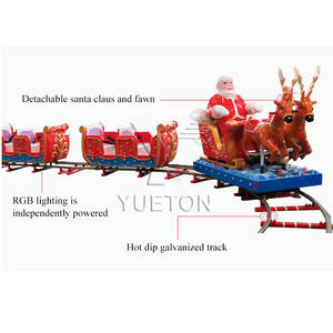 Trenino Natalizio Elettrico per <span class=keywords><strong>Parco</strong></span> Divertimenti <span class=keywords><strong>con</strong></span> 18 Posti per Bambini, <span class=keywords><strong>Giostre</strong></span> Divertenti per Centri Commerciali - Product Image 3