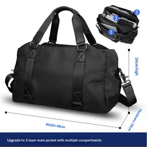Mochila de Viaje Ligera de Nailon con Diseño Geométrico para Hombre, Cierre de Cordón, Gran Capacidad, para Uso Casual y Deportivo de Corta Distancia - Product Image 4