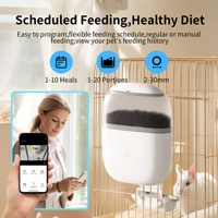 Petwant OEM ODM Distributeur automatique de nourriture pour petits animaux avec cage suspendue de 1,8 L, caméra 1080P, détection de mouvement, station d'alimentation automatique pour lapins