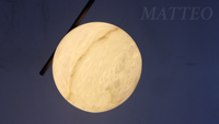 Suspension moderne ronde en albâtre, design nuage minimaliste, lampe de plafond de luxe à tête unique