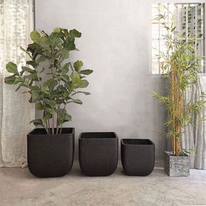 Macetas Ovaladas de Cemento Grandes para Jardín, Interiores y Exteriores - Product Image 2