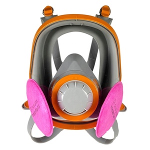 पूर्ण फेस गैस मास्क 9800 प्रीमियम श्रृंखला, एसिड गैस कारतूस पी 100 पार्टिकुलेट फिल्टर के साथ औद्योगिक श्वसन उपयोग - Product Image 6