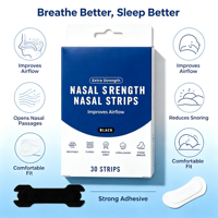 Bandes nasales de marque privée de qualité médicale CE, hypoallergéniques, sans latex, non tissées, favorisant une respiration nasale fluide pour le sommeil, faible MOQ