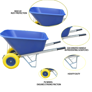 Chariot à deux roues en acier robuste avec design industriel durable pour le jardinage en extérieur - Product Image 2