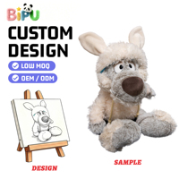Usine de jouets en peluche en gros : Mignonne moutonnette blanche en peluche tenant une fleur tulipe rose, jouet en peluche moelleux et rembourré de coton PP