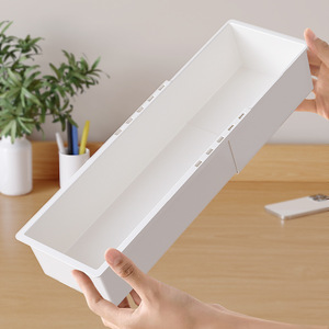 Expandable Drawer Organizer, Plastic <strong>Kitchen</strong> Utensil <strong>Storage</strong> <strong>Box</strong>, Adjustable Dividers Desktop Multifunctional Closet <strong>Box</strong> - Product Image 4