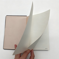 Carnet personnalisé A5 à couverture rigide en cuir PU, journal uni pour les affaires et les voyages