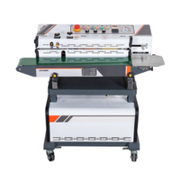 Machine de scellage automatique de sacs en plastique LF1080 avec fonction d'impression à l'encre et de purge d'azote