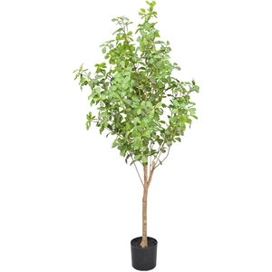 Cây Đào nhân tạo 0.9m với cành mỏng và lá xanh để trang trí nhà - Product Image 1