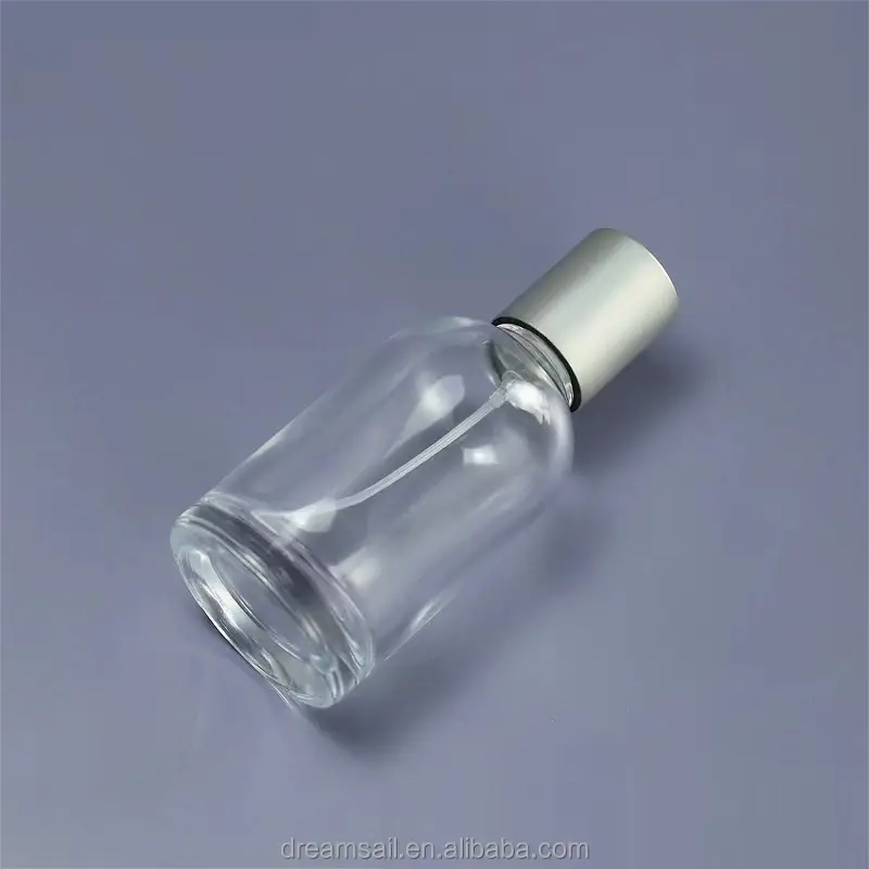 透明ガラス香水スプレーポンプボトルサプライヤー中国ホット高級ラウンド高品質30ml 50ml空