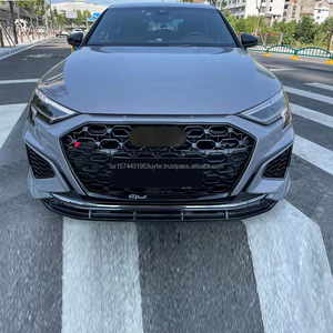 กระจังหน้าสไตล์ RS3สำหรับรถออดี้ A3กันชนหน้า S3 8Y สีดำมันวาว20-24 | อะไหล่รถยนต์สำหรับ ebay/amazon