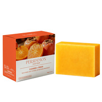 Savon au kaki pour le contrôle des odeurs corporelles, savon corporel naturel rafraîchissant pour l'odeur des personnes âgées, savon corporel biologique nettoyant en profondeur