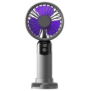 Nuevo Ventilador Portátil Recargable de 6 Velocidades con Pantalla Digital, 1000mAh-1200mAh, Gran Potencia, Silencioso, de Escritorio, para Exteriores, Mini - Product Image 6