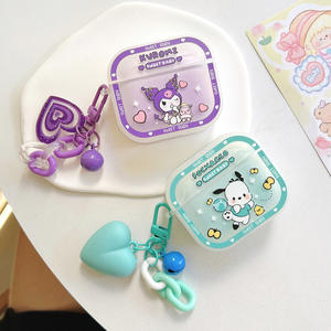 Poupée 3D pochacco avec cloche ornements bracelet écouteurs étui pour <span class=keywords><strong>Apple</strong></span> AirPods <span class=keywords><strong>Air</strong></span> Pods 1 Pro <span class=keywords><strong>2</strong></span> 3 housse casque boîte - Product Image 1