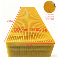 Grille en PRV (Plastique Renforcé de Fibres) en Résine Isothaltique Ignifuge, Anti-UV et Anti-Corrosion 1220x3660mm pour Plateformes Pétrolières et Gazières Offshore