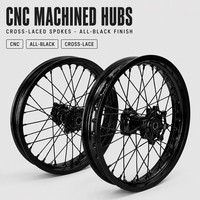 Roue arrière Surron Light Bee X 16 pouces, moyeu CNC, jante à rayons, 16x1.85, 7116, aluminium 7075, pour moto tout-terrain électrique haute performance, E-Bike