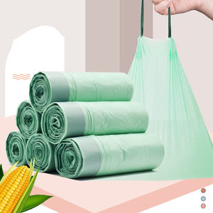 <span class=keywords><strong>Bolsa</strong></span> de <span class=keywords><strong>basura</strong></span> de residuos con cordón biodegradable desechable compostable de almidón de maíz de 13 galones respetuoso con el medio ambiente - Product Image 5