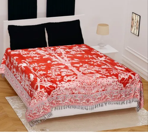 Juego de Funda Nórdica Estampada Morada con Diseño de Plantas Estilo Chino, Juego de Ropa de Cama de 1.8m, 4 Piezas, Poliéster Transpirable para Uso Doméstico en Todas las Estaciones - Product Image 5