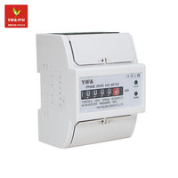 Meter Energi Dua Kawat Satu Fasa Analog Digital kWh 5-100A 230V AC 50Hz Pengukur Daya Listrik Rumah Tangga Pemasangan Rel Din