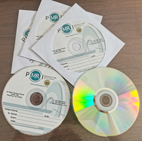 CDR DVDR vierge avec impression de logo dans un boîtier de cd noir mince