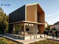 100 ㎡   Grande villa familiale modulaire, maison préfabriquée mobile, intérieur personnalisé avec salle de bain