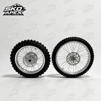 Ensemble de roues avant et arrière argentées Sur-Ron Light Bee X LBX 19/16 pouces, maniabilité améliorée, montage direct, jantes en alliage 70/100-19 et 90/100-16