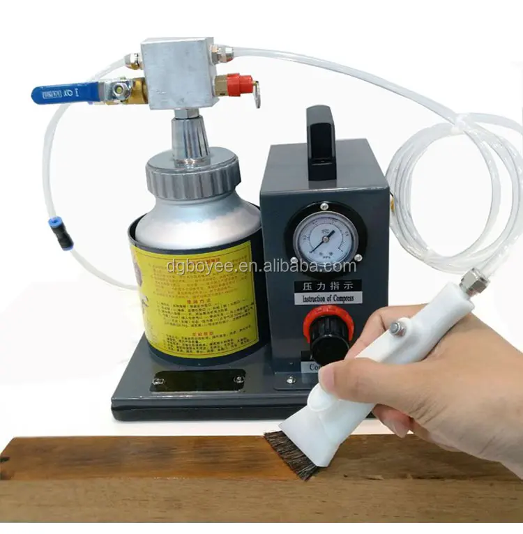 Pneumatic double-end glue brushing machine Automatic glue applicator glue machine for shoe