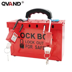 QVAND Industrial Group Lock Box Steel Lockout Kit For Safety Tool Box