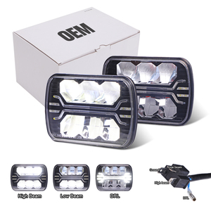5x7 pouces 5x7 7 pouces faisceau Led phares de moto 80w avec Drl pour 2008 Toyota Camry Hilux pick-up Led phare Ln166 - Product Image 5
