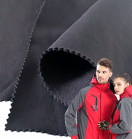 Tela Polar Fleece Soft Shell 100 % Poliéster para Sudadera con Capucha Adherida con TPU Tela Soft Shell Impermeable para Abrigo Chaqueta