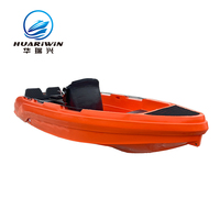 Bateau de ski en PEHD monobloc moulé de 4,9 m pour 7 passagers, idéal pour l'entraînement au surf et les locations touristiques (pour bateaux à rames)