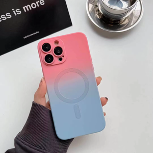 Funda de teléfono de protección de lente magnética inalámbrica de silicona suave de TPU de lujo colorido degradado más vendido para <span class=keywords><strong>iPhone</strong></span> 11-16 <span class=keywords><strong>Pro</strong></span> <span class=keywords><strong>Max</strong></span> - Product Image 6