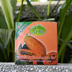 สบู่มะละกอสำหรับล้างหน้าของแท้65ก. จากประเทศไทยให้ความชุ่มชื้นในการทำความสะอาดผิวหน้ากระจ่างใสรูขุมขนสิว - Product Image 6