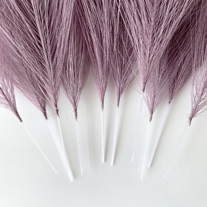 Decoración de Hierba de <span class=keywords><strong>Pampas</strong></span> Hecha a Mano, 15.7 Pulgadas/40 cm, Caña Artificial para Decoración Boho <span class=keywords><strong>Chic</strong></span> del Hogar y Arreglos de Boda - Morado Claro - Product Image 2