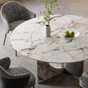 Delifeng Juego de Mesa de Comedor de Alta Gama, Tocadiscos de Losa de <span class=keywords><strong>Roca</strong></span> para Villa, Barra <span class=keywords><strong>Plana</strong></span> Grande para Muebles del Hogar, Nuevo Modelo - Product Image 3