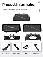 Système Linux Écran tactile 8,8 pouces Affichage stéréo pour BMW X3 X4 F25 F26 CIC NBT CarPlay sans fil Android Auto Lecteurs de voiture BT