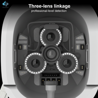 Analyseur de peau professionnel AI X avec liaison à 3 objectifs et imagerie HD 36MP, analyse portable de la peau du visage pour usage domestique et contrôle par iPad