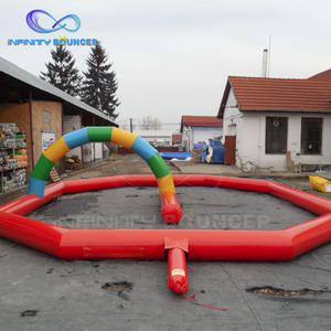 Juego deportivo inflable de PVC comercial, <span class=keywords><strong>pista</strong></span> de carreras de <span class=keywords><strong>Mario</strong></span> Kart inflable duradera para exteriores para niños, Karting a la venta - Product Image 5