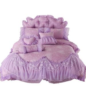 Sábana de cama cómoda con borde de encaje, juego de ropa de cama, venta directa de fábrica, venta al por mayor - Product Image 2