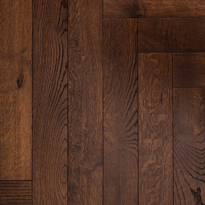 Parquet en bois d'ingénierie en chêne de style moderne, à chevrons, système de clic, carbonisé, fumé, salon, appartement, hôtel, villa, château - Product Image 5