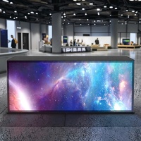 Comptoir d'exposition modulaire en aluminium pour salon professionnel, avec éclairage LED portable et panneau SEG publicitaire