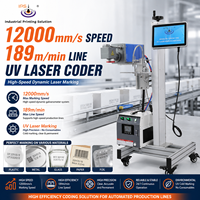 Machine de marquage laser UV 5W en ligne 189m/min pour la fabrication de bouteilles à grande vitesse, le moulage par injection et l'impression de codes QR par lots