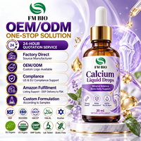 OEM Fabrikant van Calcium Vloeibare Druppels Dagelijkse Calcium Minerale Voedingsformule Calcium Vloeibare Druppels