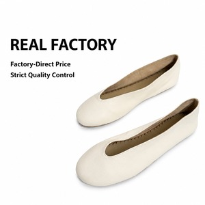 Birotzxiues Mocassins plats minimalistes pour femmes en cuir grainé souple à enfiler bout rond confortable crème noir mat taille européenne 36-44 - Product Image 5