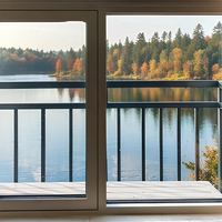 HUACAI Modernes Aluminium-Legierungs-Drehfenster Dreifachverglasung Low-E Gehärtetes Glas Thermische Trennung Wärmeisolierung 3 Jahre Garantie